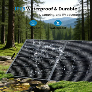 Panneau solaire portable haute efficacité 400W, taux de conversion de 23%, conception fiable, alimentation hors réseau, aventures en plein air, camping solaire - Product Image 4