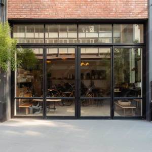 Sunnysky thiết kế hiện đại đôi Patio đa-trượt Hợp kim nhôm Tempered Glass bên ngoài cửa hoàn thành bề mặt cho biệt thự - Product Image 2