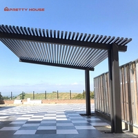 Gazebo Pergola d'extérieur en aluminium Pergola d'extérieur en alliage d'aluminium