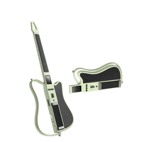 Guitare intelligente sans cordes pliable avec haut-parleur stéréo intégré, guitare pour groupe à une personne pour enfants et adultes, design de coque lumineux et coloré