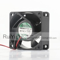 Sunon 5V 12V 48V DC 24V 3.8W AC EC 6025 60X60X25MM 6CM Ball Quiet Magnetic Frequency Converter 2-wire PMD2406PTB1-A Cooling Fan