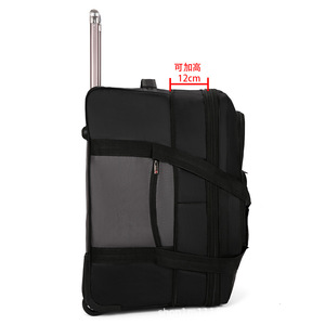 Wheeled Travel Bag Spinner <b>Suitcase</b> Luggage Roller Bag Enlarged Spinner <b>Suitcase</b> Luggage Trolley Moving Zipper Trolly Bag - Product Image 3