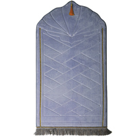 Tapis de prière islamique en flanelle, tapis épais de voyage, tapis pour le culte, tapis de prière Musallah, tapis de prière