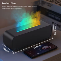 Diffuseur d'huiles essentielles aromatiques à LED colorées, dynamique, aromathérapie, humidificateur, 250 ml, USB, électrique, ultrasonique, flamme, pour la maison