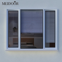 Ventana Abatible de Aluminio con Doble Acristalamiento, Aislamiento Térmico y Acristalamiento Tintado, Moderna, Insonorizada, de la Marca Meidoor, para Uso Comercial
