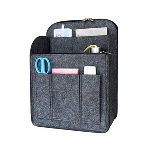 Vente en gros Sac à dos personnalisé léger Livre fourre-tout multi poches Sac cosmétique dans le sac Insert de sac à main Sacs à main Organisateurs de sacs à dos en feutre - Product Image 1