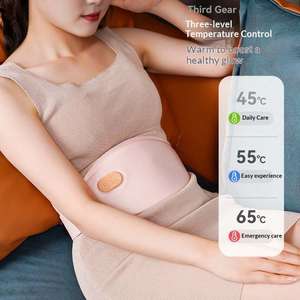 Elektrischer Periodenschmerz-Massagegürtel mit Vibration und Wärmefunktion zur Linderung von Menstruationsbeschwerden, Schmerzen in Taille, Magen und Bauch, Wärmegürtel für den Unterleib - Product Image 1