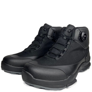 Botas de senderismo impermeables para hombre, zapatos de entrenamiento al aire libre antideslizantes, transpirables, negros, de tacón bajo, resistentes al desgaste, para primavera y otoño - Product Image 4