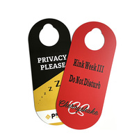 Haute qualité étanche impression personnalisée autorisé covoiturage Parking PVC porte cintre en plastique permis de stationnement étiquette volante
