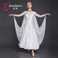 Robe de danse de salon personnalisée Yundance B-26133, robe de compétition professionnelle en strass pour la danse standard, la valse et le tango, pour les spectacles sur scène