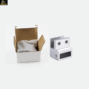 Kensharp Clip de verre en acier inoxydable Connecteur de <span class=keywords><strong>pince</strong></span> de verre Connecteur de tube carré 10x30mm Quincaillerie de porte coulissante de douche à deux voies - Product Image 6