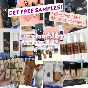 Fond de teint liquide mat correcteur marque privée minéral peau foncée blanchissant éclaircir hydratant pores huile-contrôle étanche - Product Image 6