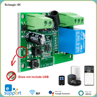 Module de relais sans fil EWeLink Wifi Switch DC 12v 24v 32v à actionnement progressif/autobloquant, automatisation de la maison intelligente pour l'accès aux portes, Alexa, Google
