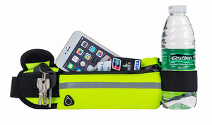 เข็มขัดออกกำลังกายสำหรับผู้ชายและผู้หญิง,กระเป๋าคาดเอวกันน้ำทำจากนีโอพรีนกระเป๋าใส่โทรศัพท์มือถือเข็มขัดคาดเอวเล่นกีฬาพร้อมที่วางขวด - Product Image 4