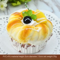 Modèle de gâteau factice réaliste, style moderne et minimaliste, avec ensemble de ressorts, accessoires de photographie, aimants de réfrigérateur et décorations pour vitrine