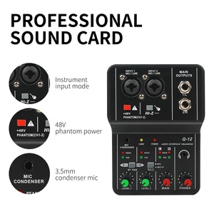 XTUGA Q12, Tarjeta <span class=keywords><strong>de</strong></span> Sonido USB Profesional Mini <span class=keywords><strong>de</strong></span> 2 Canales, Mezcladora <span class=keywords><strong>de</strong></span> <span class=keywords><strong>Audio</strong></span> Portátil, Interfaz <span class=keywords><strong>de</strong></span> <span class=keywords><strong>Audio</strong></span>, Nueva y Más Vendida - Product Image 6