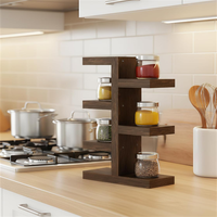 Étagère de présentation pour tasses en bois écologique, support robuste pour mugs, design moderne, porte-tasses en bois pour comptoir, idéal pour la maison - Vente chaude