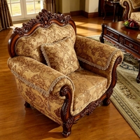 Canapé modulable 123 en tissu de luxe européen rembourré d'éponge, en bois massif sculpté en U, amovible, lavable, personnalisable pour salon