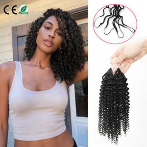 Extensions de cheveux humains Remy pré-séparées, Super Double Drawn, pointe plume brésilienne, pour tresses au crochet Passion Twist, 100g, pré-faites - Product Image 1