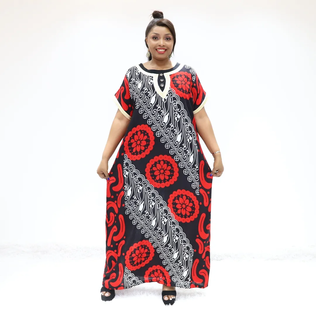 woman ethnic wear AC8260-A20FY Congo caftan dashiki dress