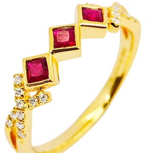 UM jewelry 925 silver <b>ruby</b> Zircon <b>ring</b> 18Kgold-plated suitable for both <b>men</b> and women daily wear wedding anniversary gift party - Product Image 6