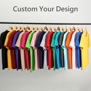 T-shirt personnalisé vierge pour impression DTG, 100 % coton tricoté épais, style punk, coupe oversize, grande taille, uni, pour homme, usage quotidien - Product Image 2