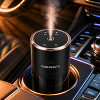 Diffuseur d'arômes pour voiture, 3 modes de parfum, capteur de mouvement intelligent, démarrage/arrêt automatique, bordure or rose, type-C sans fil
