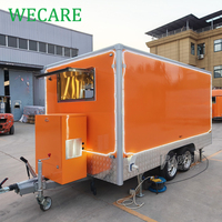 Remolque De Comida Food Track BBQ Hot Dog Food Truck entièrement équipé WECARE Mobile Restaurant Pizza Burger Van Traiteur Remolque De Comida