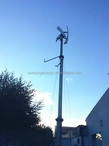 Fabricantes de China <span class=keywords><strong>VAWT</strong></span> CE alta calidad 1KW turbina eólica de eje Vertical arranque de baja velocidad del viento 12/24V Vertical Dynamo Gene - Product Image 2
