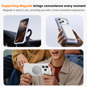 Custodia Magnetica <span class=keywords><strong>Originale</strong></span> in Silicone Liquido per <span class=keywords><strong>iPhone</strong></span> 17 16 15 14 Pro, Nuova <span class=keywords><strong>Cover</strong></span> Antiurto in Silicone con Effetto Ondulato - Product Image 6