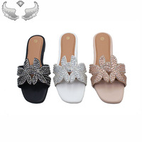 Sandales plates pour femmes, tendance, été, logo personnalisé, emballage, légères, loisirs, vente en gros, respirantes, durables