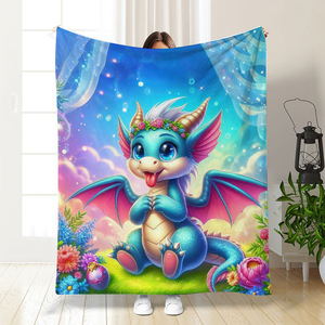 Manta de Franela con Estampado Digital 3D de Dinosaurios, Manta de Dinosaurios Suave y Cálida, Mantas de Dinosaurios de Felpa, Regalos para Niños - Product Image 5