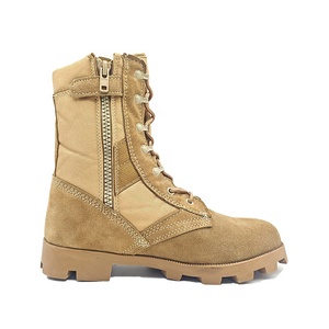 Bottes tactiques de <span class=keywords><strong>ranger</strong></span> du désert en cuir marron kaki sur mesure, bottes du désert, chaussures pour hommes - Product Image 1