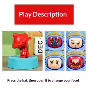 Muñeca de plástico de la Ópera de Sichuan con cambio de rostro, colgante para llavero de coche de la Ópera de Pekín, juguete pequeño, venta al por mayor para puestos callejeros y mercados nocturnos - Product Image 2