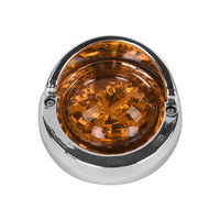 Feu de position latéral rond à LED bleu vert blanc rouge ambre 24V pour camion remorque camping-car moto étanche