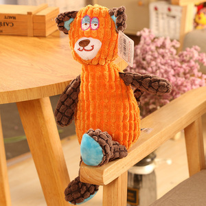 <span class=keywords><strong>Peluche</strong></span> en velours côtelé lavable et résistante aux morsures, jouet sensoriel pour nouveau-né, poupée apaisante pour le sommeil, cadeau pour enfants - Product Image 4