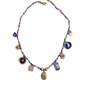 2025 nuovo ciondolo colorato a goccia con olio colorato collana di corda occhio del diavolo amore personalità Hip Hop Unisex - Product Image 4