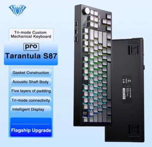 aula S87PRO Gray Wired Mechanical Keyboard 87Keys desktop Laptop RGB Backlit Anti-Ghosting <b>USB</b> Type-<b>C</b> Hot-Swap Gasket Structure - Product Image 4