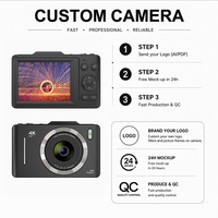 Appareil photo numérique portable 4K avec zoom optique, 48MP, autofocus, écran IPS de 2,8 pouces, lecteur MP3, caméra pour vlog, photographie créative