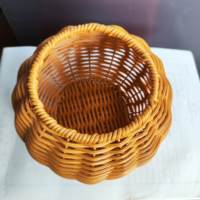 Pot de fleurs en rotin PP tressé à la main 2025, conteneur pour fleurs artificielles, panier décoratif pour plantes, pour la maison, la table, le jardin