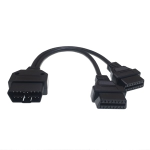 OBDII nam đến 2 Nữ OBD2 Splitter động cơ phân tích kết nối cáp cho thuận tiện ẩn GPS cài đặt - Product Image 4