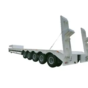 Multi Axles Hydraulic Steering Lowbed Semi Trailer for Special Transport