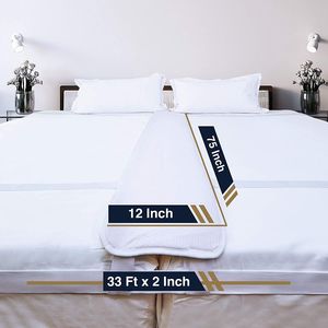 Kit de conversion de <span class=keywords><strong>lit</strong></span> double en king-size avec mousse de remplissage pour l'espace entre les lits, sangle de <span class=keywords><strong>pont</strong></span> de <span class=keywords><strong>lit</strong></span>, connecteur de matelas - Product Image 6