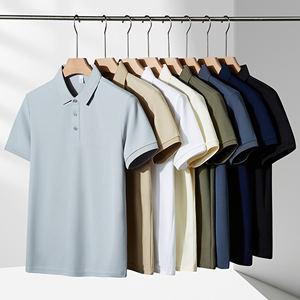 เสื้อโปโลผู้ชายและผู้หญิงฤดูร้อนใหม่สีพื้นปกสไตล์ลำลองธุรกิจ - Product Image 2