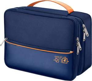 Échantillon gratuit Sac organisateur de câbles, Sac d'accessoires électroniques Double couche pour voyage Sac organisateur de rangement de câbles étanche - Product Image 5