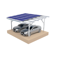 UISOLAR Structure de carport solaire étanche en acier au carbone, système de carport solaire BIPV pour quatre voitures