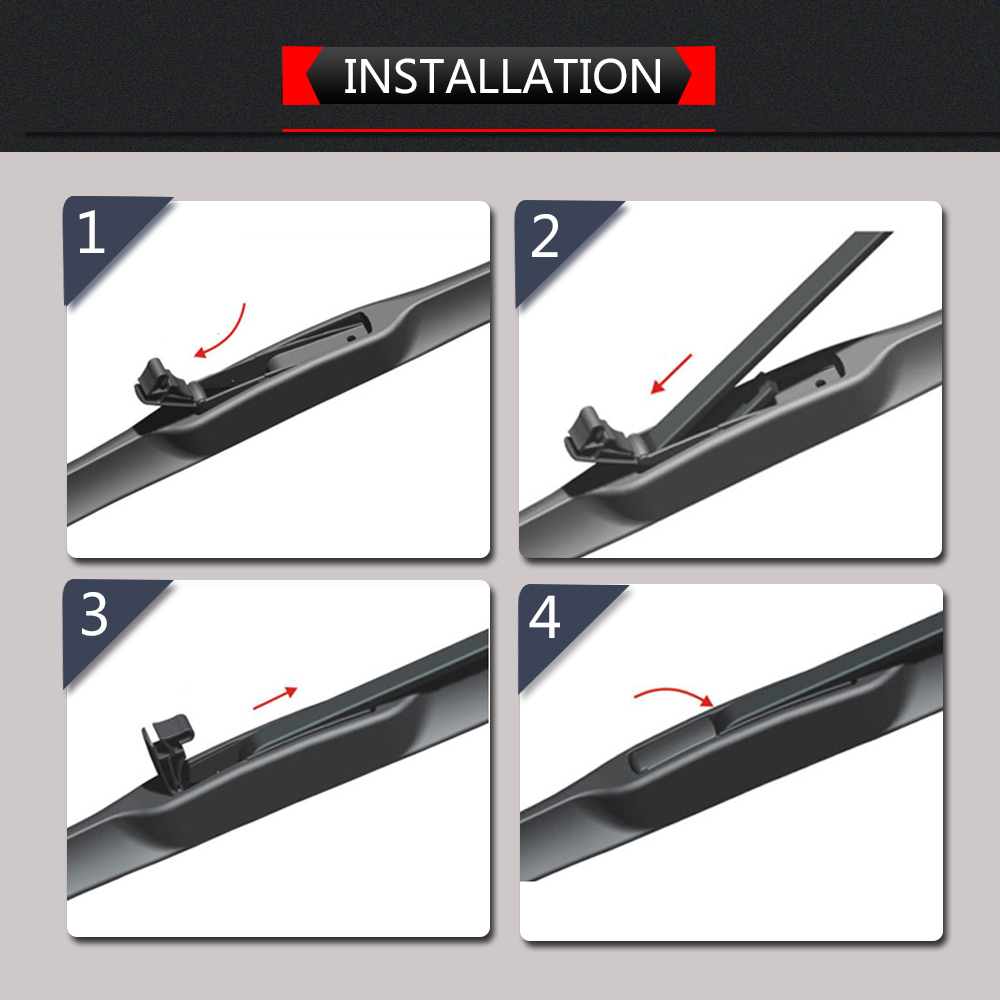 Kction 16" Hybrid Windshield Wiper Blades 8512900000 For Toyota FJ Cruiser 2007-2014