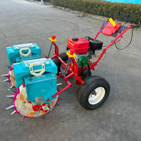 Semoir à maïs autopropulsé à essence, petite machine agricole manuelle avec fertiliseur pour la plantation du maïs