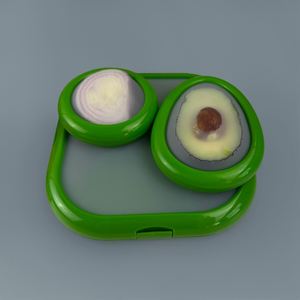 3pcs BPA-Free Avocado Saver Large Capacity Reusable Containers for Fridge Keeping Fresh Food <b>Storage</b> case - Product Image 1