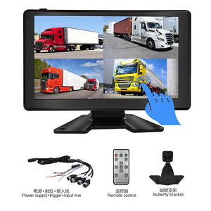 9inch màn hình cảm ứng 4CH DVR màn hình USB TF thẻ chia Quad Xe Màn Hình xe ghi video - Product Image 1